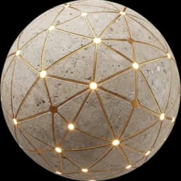 Network marble sphere
